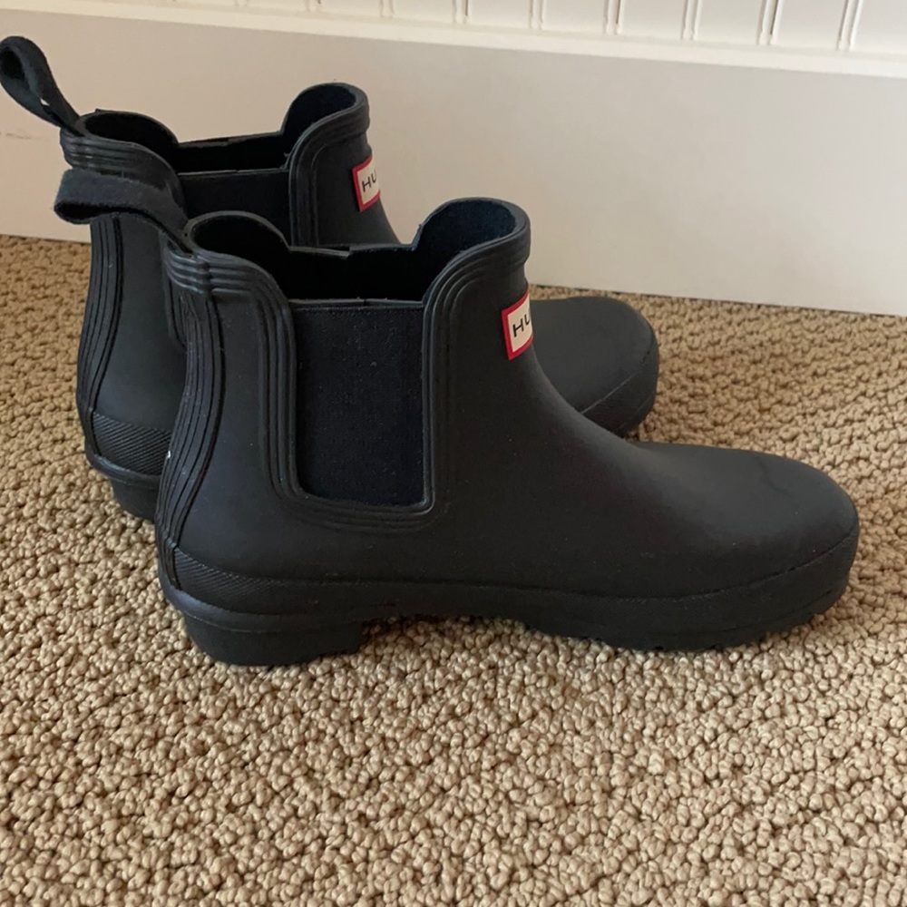 Hunter Black Short Women’s Rain Boots Size 8